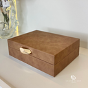 Ver imagem 2 de Caixa em Mdf com Revestimento em Pu Marrom 7,5x24x20cm