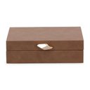 Ver imagem 1 de Caixa em Mdf com Revestimento em Pu Marrom 7,5x24x20cm