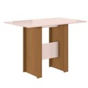Ver imagem 1 de Mesa de Jantar 4 Lugares Milano Poliman Móveis Carvalho com Off White