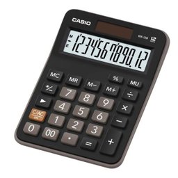 Calculadora Casio Ax-12B Mesa 12 Díg Solar e Bateria Preta - 1