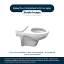 Ver imagem 4 de Assento Sanitário em MDF Studio Branco para bacia Incepa