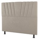Ver imagem 1 de Cabeceira Cama Box Solteiro Dublin 90cm Linho Bege - Desk Design