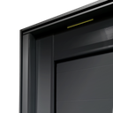 Ver imagem 6 de Porta Pivotante Alumínio Lamb.Evolution c/Pux.D.Elite Preto Gold 240x150 Brimak