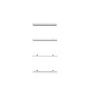 Ver imagem 1 de Kit 4 Prateleiras 30x10 Livros Decoração Parede - Branco