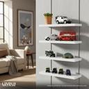 Ver imagem 4 de Kit 4 Prateleiras 30x10 Livros Decoração Parede - Branco