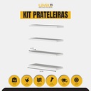 Ver imagem 3 de Kit 4 Prateleiras 30x10 Livros Decoração Parede - Branco