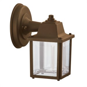 Luminária Arandela Externo Colonial Plastico Marrom Alz18