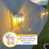 3 Un Luminária Arandela Externo Colonial Plastico Branco Alz19 - 4