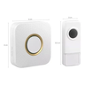 Campainha Residencial Wireless Sem Fio Comfort Door a Pilha Longo Alcance 100 Metros Branco - 3
