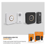 Campainha Residencial Wireless Sem Fio Comfort Door a Pilha Longo Alcance 100 Metros Branco - 9