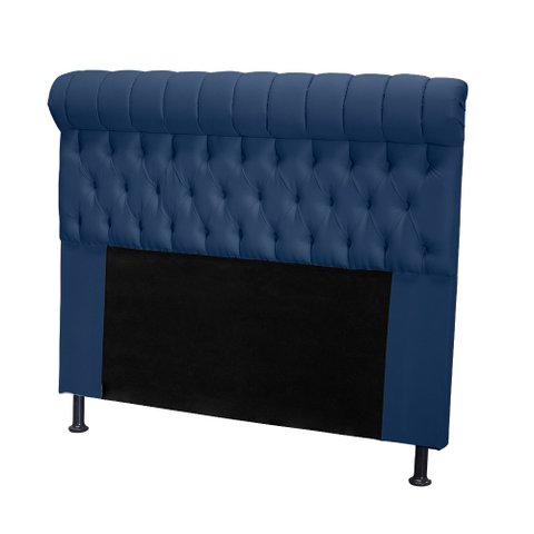 Cabeceira Tóquio 120 cm Suede Azul Marinho