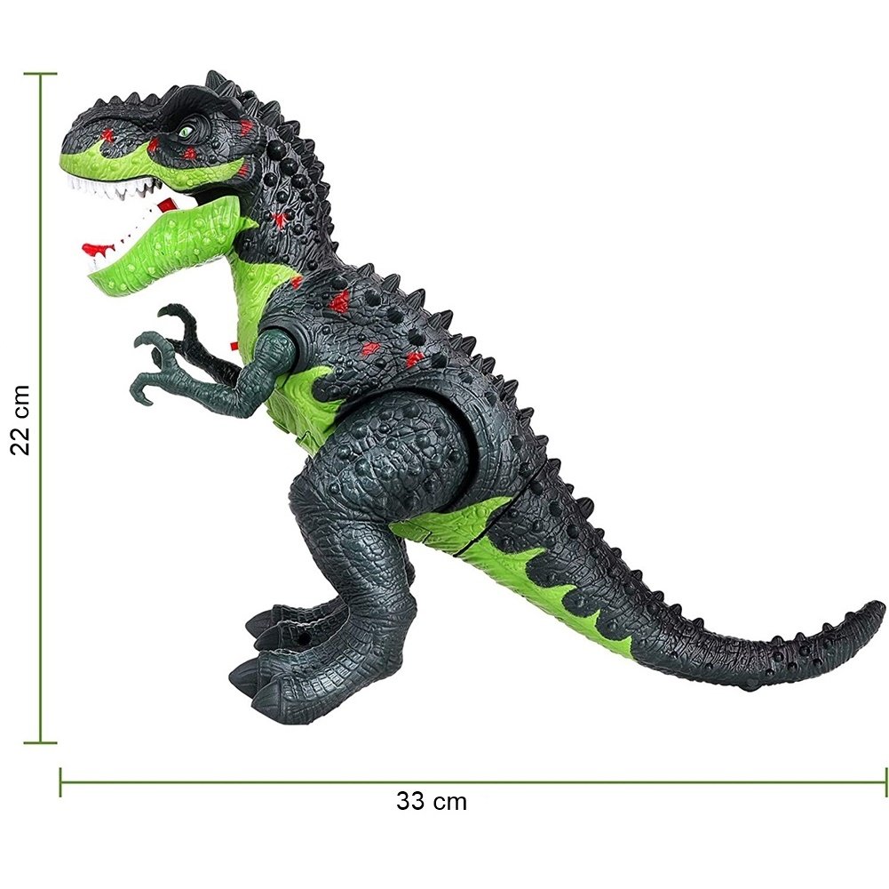 Brinquedo Dinossauro T-Rex Solta Fumaça com Luz e Som - SETOR STORE