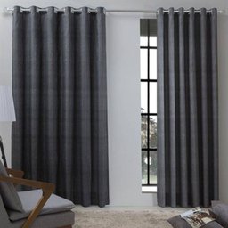 Cortina para Varão Sultan 260x240cm Textura Cinza - 1 Cortina para Varão Sultan 260x240cm Textura Cinza - 1