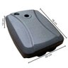 Base Suporte Ombrelone 60 Kg de Água ou Areia com Rodinhas Evbo60 Evald-preto - 2