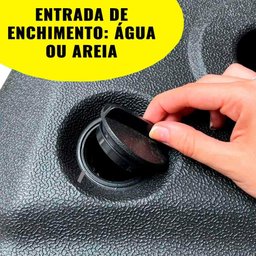 Base Suporte Ombrelone 60 Kg de Água ou Areia com Rodinhas Evbo60 Evald-preto - 4