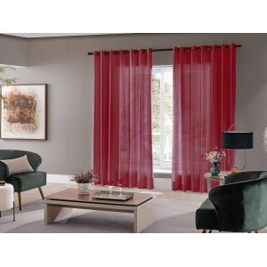 Cortina Sala Quarto Escritório Roma 300x250 Admirare:Vermelha