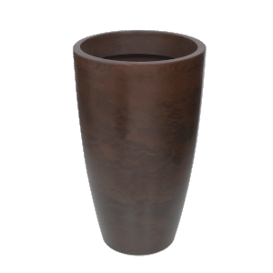 Vaso de Polietileno Redondo ALTO VERONA tam 40 x 70 cm Vasart cor Rusty