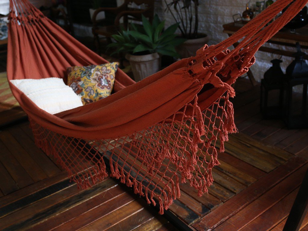 Rede Casal terracota Descanso com Regulagem Comprimento terracota 1,45x3,60 N/A - 2
