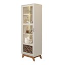Ver imagem 3 de Cristaleira com LED e Espelho Mirage Bege/Off White/Cinamomo