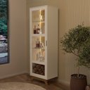 Ver imagem 1 de Cristaleira com LED e Espelho Mirage Bege/Off White/Cinamomo