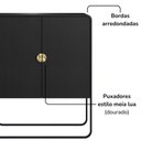 Ver imagem 6 de Balcao Buffet Organico 2 Portas 90 Cm 28065 Nero Preto Artesano
