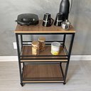 Ver imagem 4 de Fruteira Vertical de Chão Multiuso Ferro e Mdf