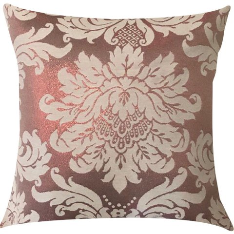 Capa de Almofada Jacquard Luxo Medalhão 45x45cm