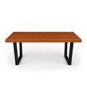 Ver imagem 4 de Mesa Industrial Premium Lanna Madeira Maciça c/ Ferragem Preta 1,80m