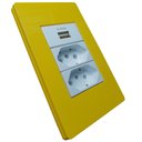 Ver imagem 2 de Conjunto 4x2 Linha Infiniti MarGirius 4x2" 1 Tomada 2P+T 10 A + 1 tomada 20 A + 1 tomada USB 1A