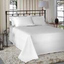 Ver imagem 2 de Jogo de Cama 100% Algodão Queen Size Liso 180 Fios Nova América:branco