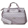 Bolsa Maternidade Chevron Cinza - Buba Baby - 1