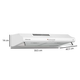 Depurador de Ar 60cm De60b Electrolux Branco 220v - 2 Depurador de Ar 60cm De60b Electrolux Branco 220v - 2