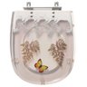 Assento Sanitário Decorada Paris Branco Para Louça Ideal Std - 1