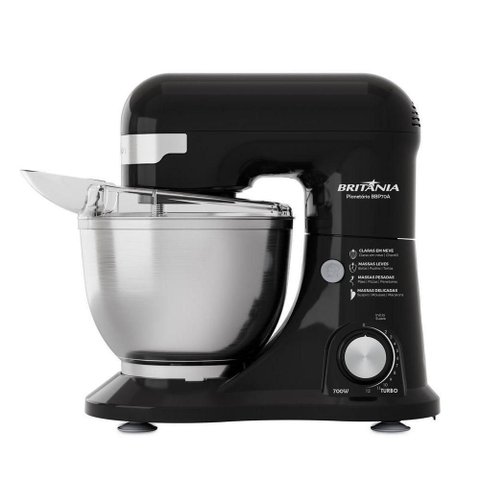 Batedeira Planetária Britânia 4l 3 Batedores Bbp70a 220v