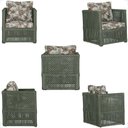 Ver imagem 5 de Mesa e 2 Poltronas Madri Corda Náutica Estofado 6 Trama Verde