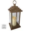 Ver imagem 4 de Lanterna de Chão Artesanal Branca Media Decorativa Libertas Rosas Lanterna Rustica Dourado