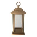 Ver imagem 1 de Lanterna de Chão Artesanal Branca Media Decorativa Libertas Rosas Lanterna Rustica Dourado