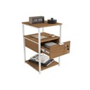 Ver imagem 2 de Mesa Cabeceira LI046 Industrial 1 Gaveta Kappesberg Branco
