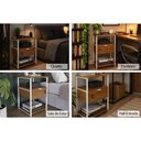 Ver imagem 5 de Mesa Cabeceira LI046 Industrial 1 Gaveta Kappesberg Branco