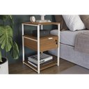 Ver imagem 1 de Mesa Cabeceira LI046 Industrial 1 Gaveta Kappesberg Branco