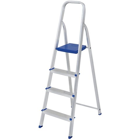 Escada Alumínio 4 Degraus - Uso Doméstico