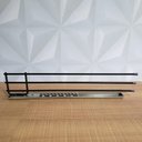 Ver imagem 4 de Porta Pano de Prato Triplo Preto Suporte Cozinha de Corrediça Deslizante Armário