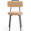 Ver imagem 6 de Kit 04 Cadeiras Decorativas Estofada Para Sala De Jantar Barcelona L02 Bouclê Mostarda - Lyam Decor
