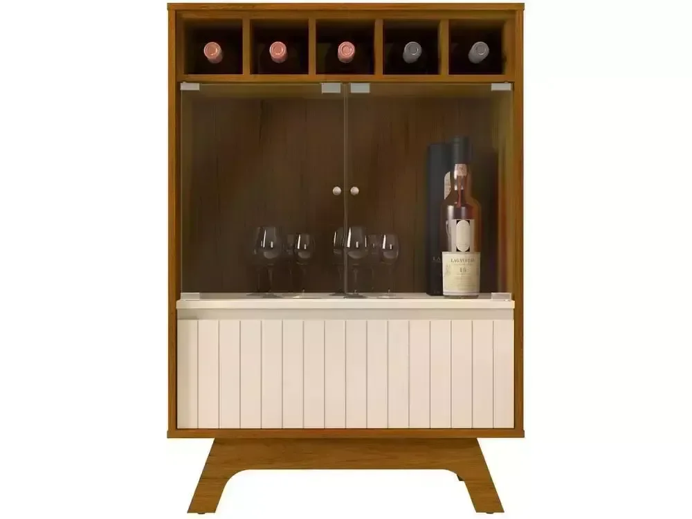 Cristaleira 3 Portas Freijó Off White