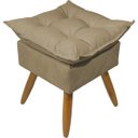 Ver imagem 6 de Kit 2 Poltronas Decorativa e 2 Puffs para Sala Recepção Manicure Consultório Quarto Tecido Suede