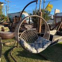 Ver imagem 1 de Balanço Rede Elo Em Corda Náutica - Tecido vinales azul