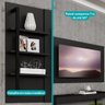 Rack Painel Tv 50 Polegadas Ohio Carraro Preto - 12