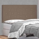 Ver imagem 2 de Cabeceira Painel Casal 1,40m Tânia Suede - Pallazio - Caramelo