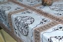 Ver imagem 2 de Toalha de Mesa Entremeio 2,20m - Branca e Bege Arte & Tear