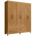 Ver imagem 1 de Guarda Roupa Casal Panamá 6 Portas Freijó Moval